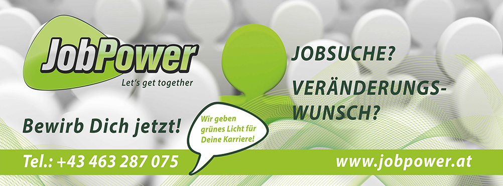 Jobs bei JobPower Personaldienstleistung GmbH in Kärnten