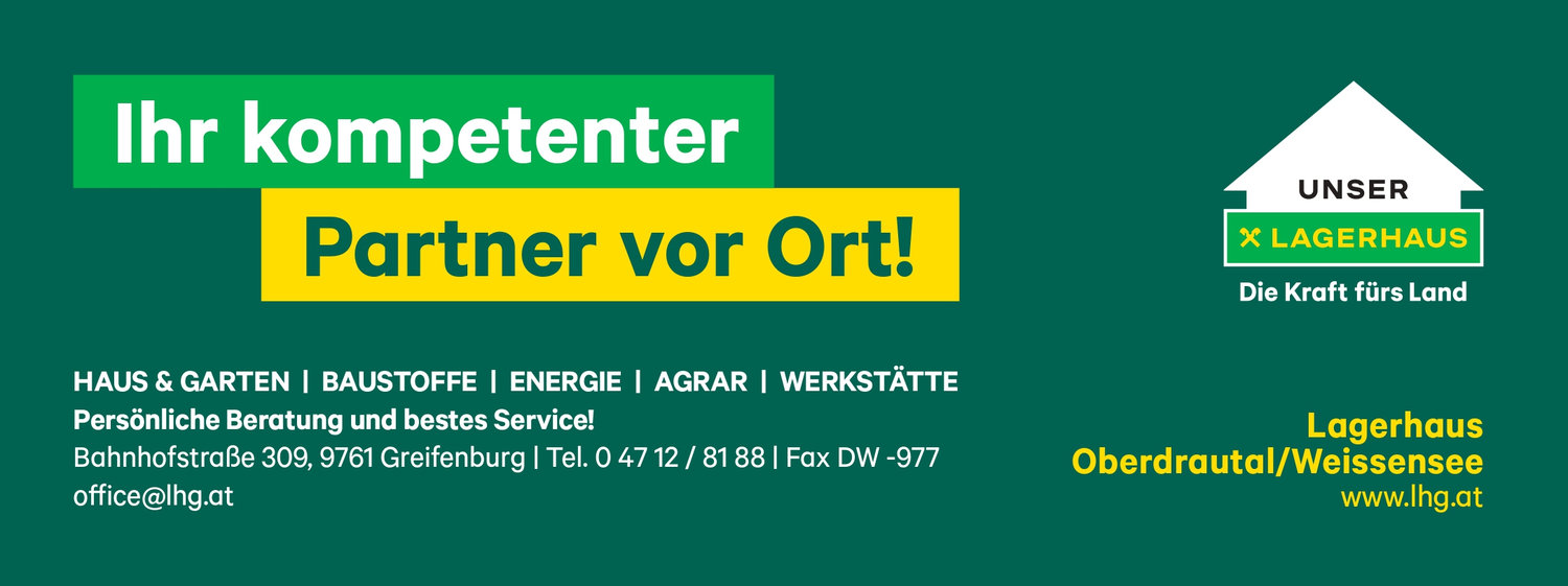 Jobs Lagerhaus Oberdrautal Weissensee