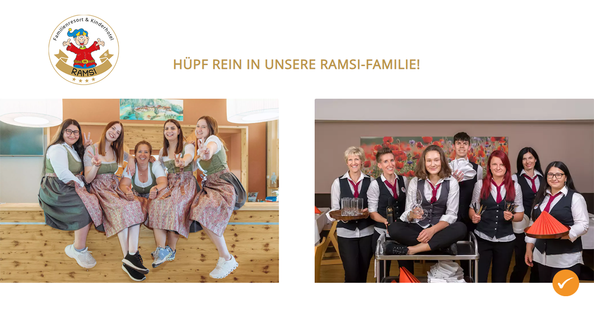 Jobs bei Familienhotel Ramsi