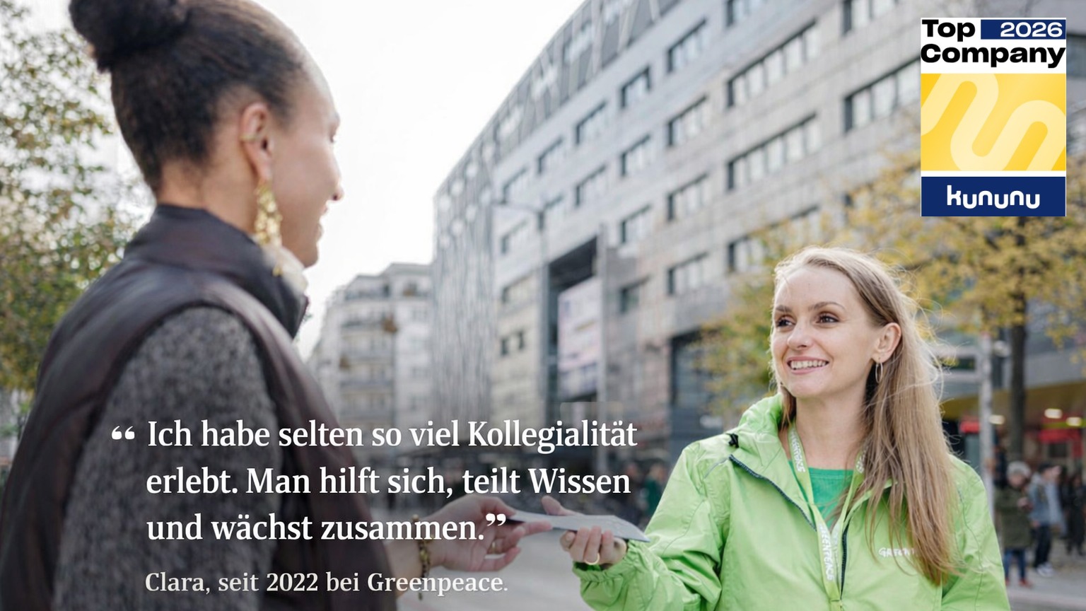 Karriere bei Greenpeace Jobs bei Greenpeace